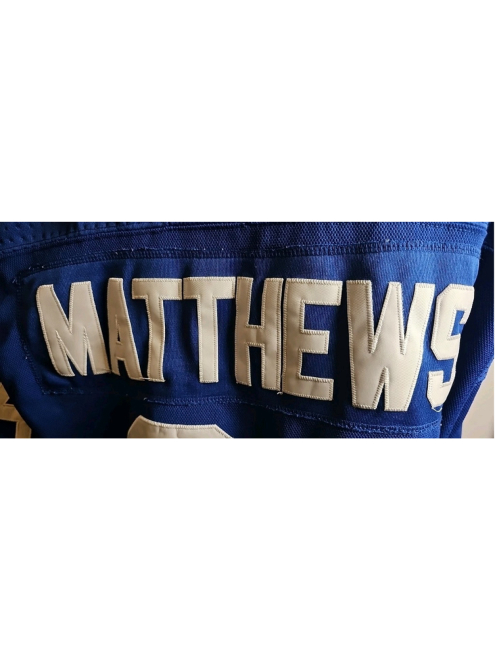 Auston Matthews Toronto Maple Leafs Adidas Home Blue Jersey Size 56 Fight Strap - Picture 8 of 14